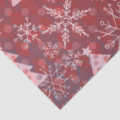 Kute kerstbomen met sneeuwvlokken tissuepapier (Detail)