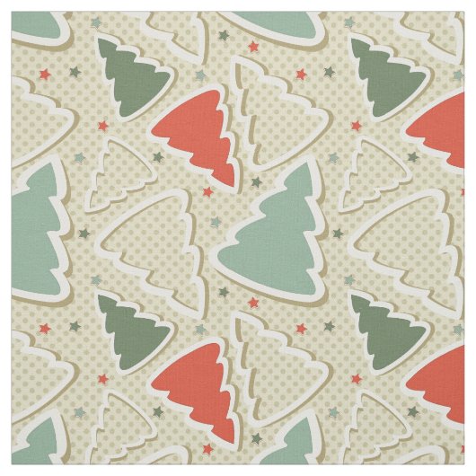 Kute kerstbomen stof (Swatch)