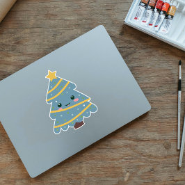 Kute kerstboom, aangepaste Sticker