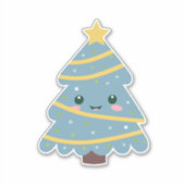Kute kerstboom, aangepaste Sticker (Voorkant)