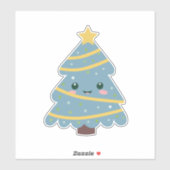 Kute kerstboom, aangepaste Sticker (Vel)