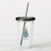 Kute kerstboom Acryltumbler Acryl Drinkbeker (Achterkant)