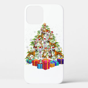 Kute kerstboom Boxer Dog Family Xmas - cadeau Case-Mate iPhone Case