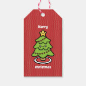 Kute kerstboom cadeaulabel (Voorkant)