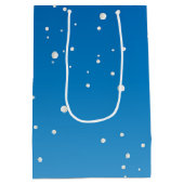 Kute kerstboom en pinguïn medium cadeauzakje (Achterkant)