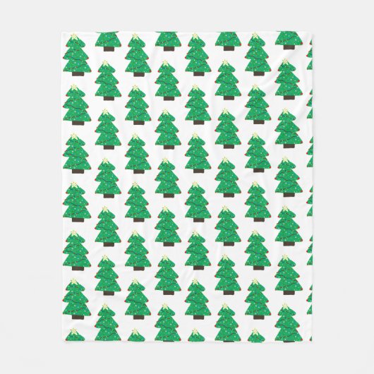 Kute kerstboom fleece deken (Voorkant)