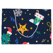 Kute kerstboom groot cadeauzakje (Achterkant)