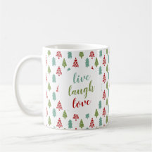 Kute kerstboom Live Laugh Love Persoonlijk
