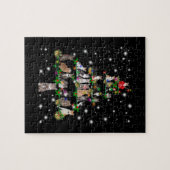 Kute kerstboom met vlieglicht legpuzzel (Horizontaal)