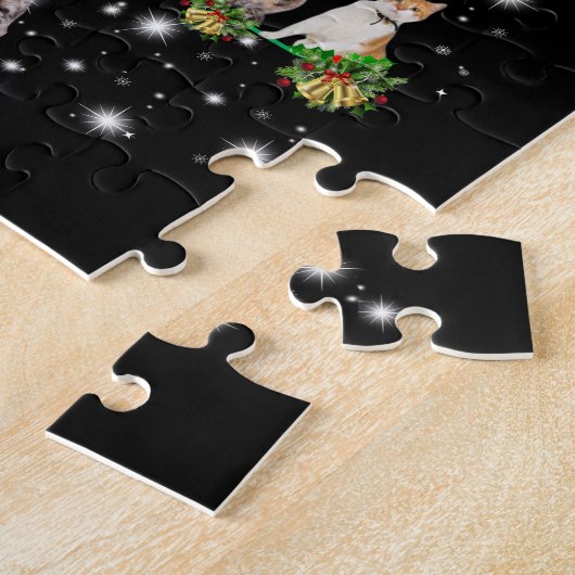 Kute kerstboom met vlieglicht legpuzzel (Zijkant)