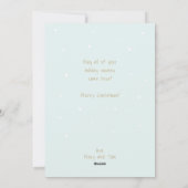 Kute kerstboom ・ Minimalistisch modern Feestdagenkaart (Achterkant)