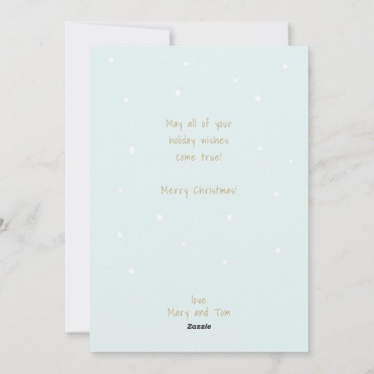 Kute kerstboom ・ Minimalistisch modern Feestdagenkaart (Achterkant)