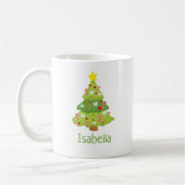 Kute kerstboom persoonlijke kerstmis-Mok Koffiemok (Links)