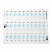 Kute kerstboom Return Address Labels (Full Sheet)