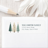 Kute kerstboom Return Address Labels (Insitu)