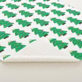Kute kerstboom sherpa deken (3/4)