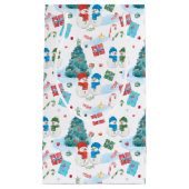 Kute kerstboom, Snowman, Gifts, Snoep Pattern Klein Cadeauzakje (Voorkant)