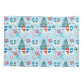 Kute kerstboom, Snowman, Gifts, Snoep Pattern Kussensloop (Achterkant)