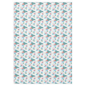 Kute kerstboom, Snowman, Gifts, Snoep Pattern Tafelkleed (Voorkant)