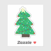 Kute kerstboom sticker (Vel)