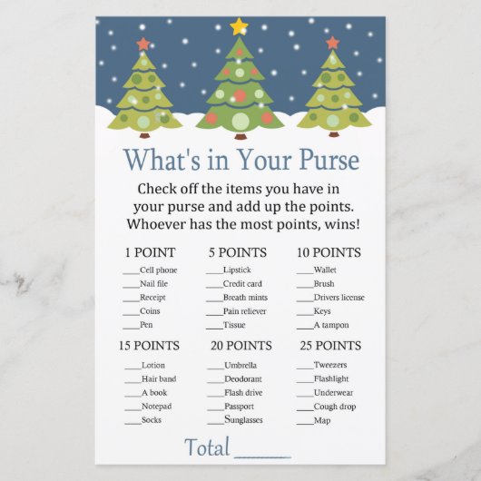 Kute kerstboom Wat zit er in je paardenspel (Voorkant)