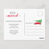 Kute kerstboomauto die we hebben verplaatst briefkaart (Achterkant)