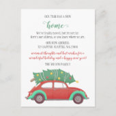 Kute kerstboomauto die we hebben verplaatst briefkaart (Voorkant)
