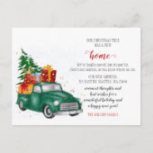 Kute kerstboomauto's Verhuisde vakantie Briefkaart (Voorkant)