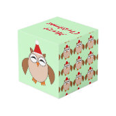 Kute kerstboomkor Aangepaste foto-kubuskaak Kubus (Achter hoekig)