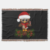 Kute kerstboomkor op pine Branch Throw Blanket Deken (Voorkant)