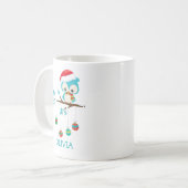 Kute kerstboomkor Persoonlijke kerstMok Koffiemok (Voorkant links)