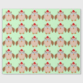 Kute kerstboomkrulpapier cadeaupapier (Vlak)