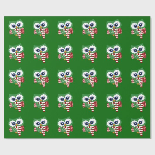 Kute kerstboomkrulpapier cadeaupapier (Vlak)