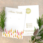 Kute kerstboomvakantie met oormerk visitekaartje