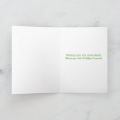 Kute kerstbox Aangepaste kerstKaart Feestdagen Kaart (Binnen)