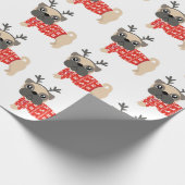 Kute kerstcadeaupapier voor kerstcadeautjes cadeaupapier (Hoek)