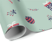 Kute kerstcadeaupatroon voor siervoorwerpen cadeaupapier (Rol Hoek)