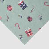 Kute kerstcadeaupatroon voor siervoorwerpen tissuepapier (Detail)