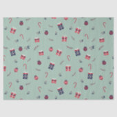 Kute kerstcadeaupatroon voor siervoorwerpen tissuepapier (Voorkant)