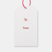 Kute kerstcadeaus met Schaatsen Label Cadeaulabel (Achterkant)