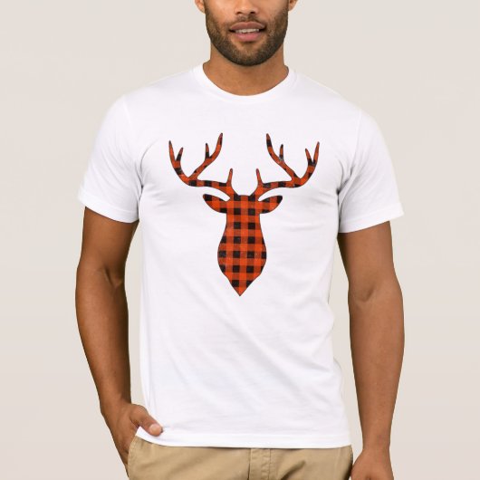 Kute kerstcadeaus rendierbufferdeer t-shirt (Voorkant)