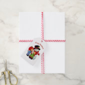 Kute kerstcadeautjes met mevrouw Snowman Gift Labe Cadeaulabel (Met Touw)