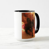 Kute kerstcollie, Olijf de andere rendieren Mok (Voorkant rechts)