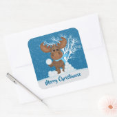 Kute kerstdagen toevoegen bericht sticker (Envelop)