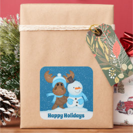 Kute kerstdagen toevoegen bericht sticker