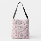 Kute kerstelementen crossbody tas (Achterkant)