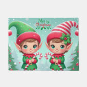 Kute kerstelves deurmat (Voorkant)