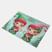 Kute kerstelves deurmat (Schuin)