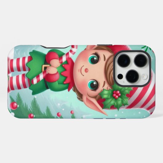 Kute kerstelves iPhone hoesje (Achterkant horizontaal)