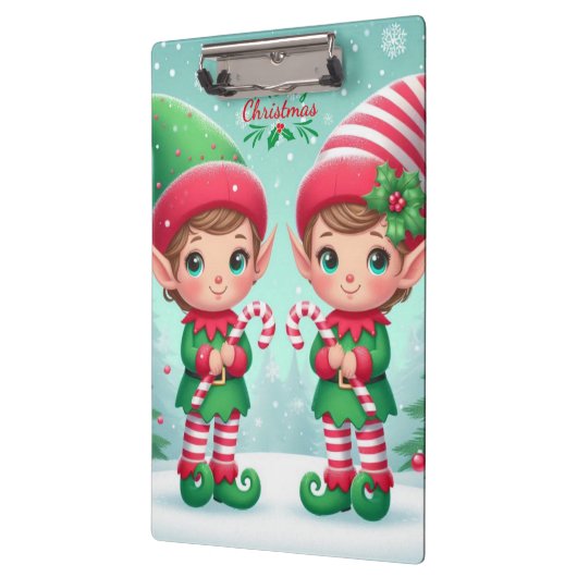 Kute kerstelves klembord (Links)